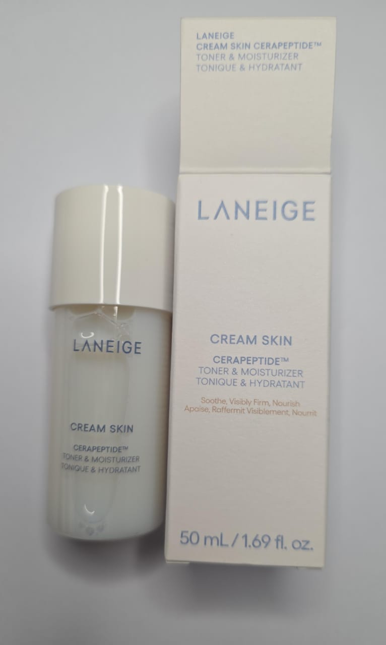 LANEIGE 
Cream Skin Milky Toner with Ceramides & Peptides for Nourishing Hydration 🤍