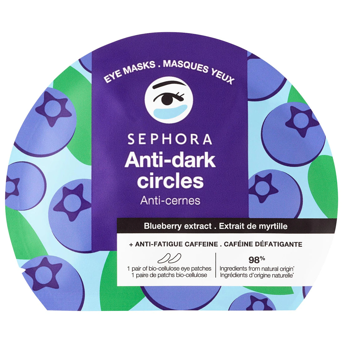 SEPHORA COLLECTION   
Caffeine Eye Mask Patches for Dark Circles + De-Puffing 💜✔️