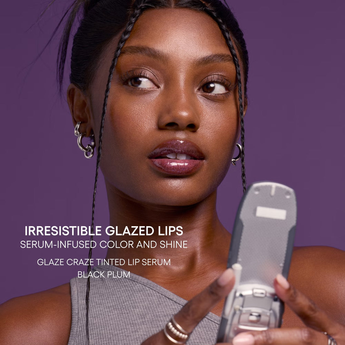 LANEIGE Glaze    
Craze Tinted Lip Serum - Black Plum Glaze 💜