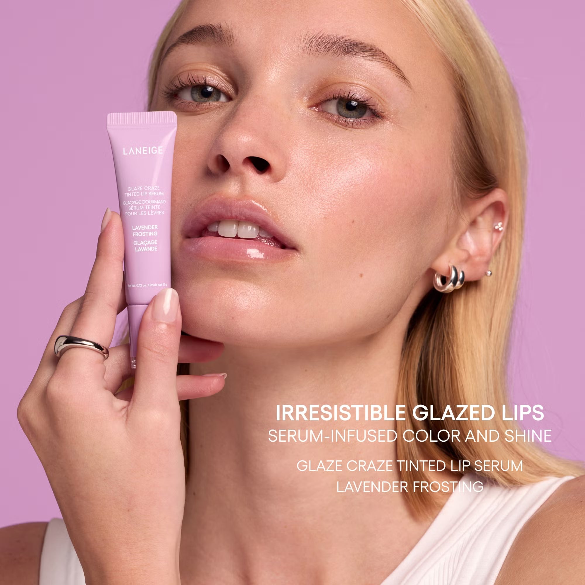LANEIGE    
Glaze Craze Tinted Lip Serum - Lavender Frosting 💜