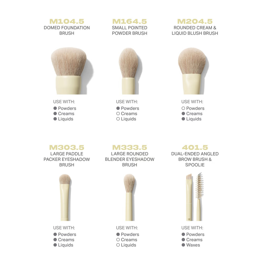 MORPHE    
Buttery Blends 6- Piece Travel Brush Set 💛