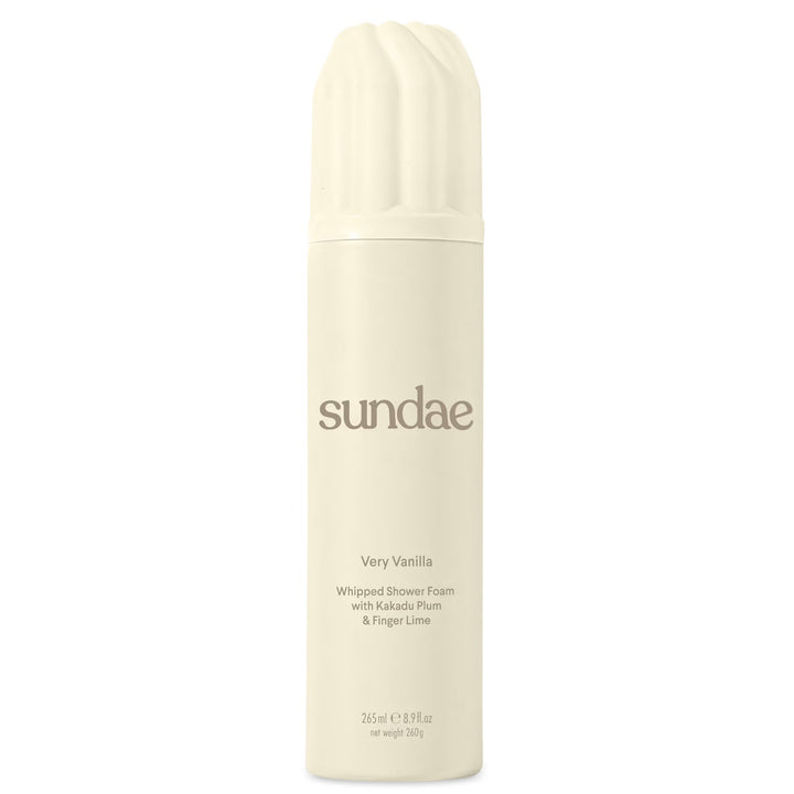 SUNDAE      
Very Vanilla Whipped Shower Foam 🤍