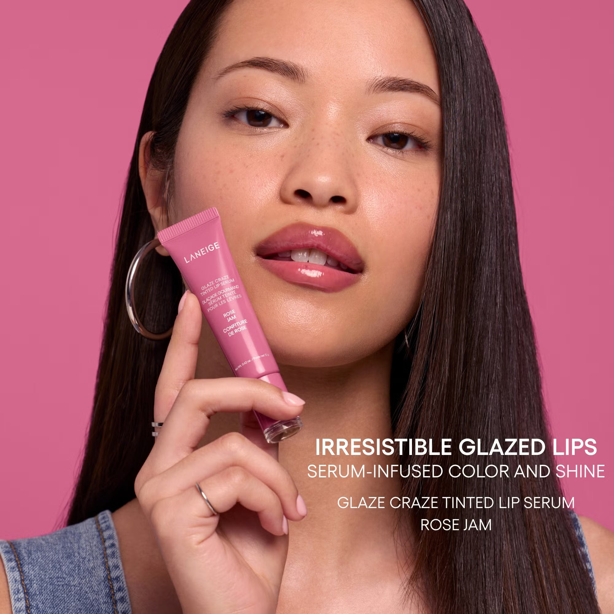 LANEIGE    
Glaze Craze Tinted Lip Serum - Rose Jam 🩷