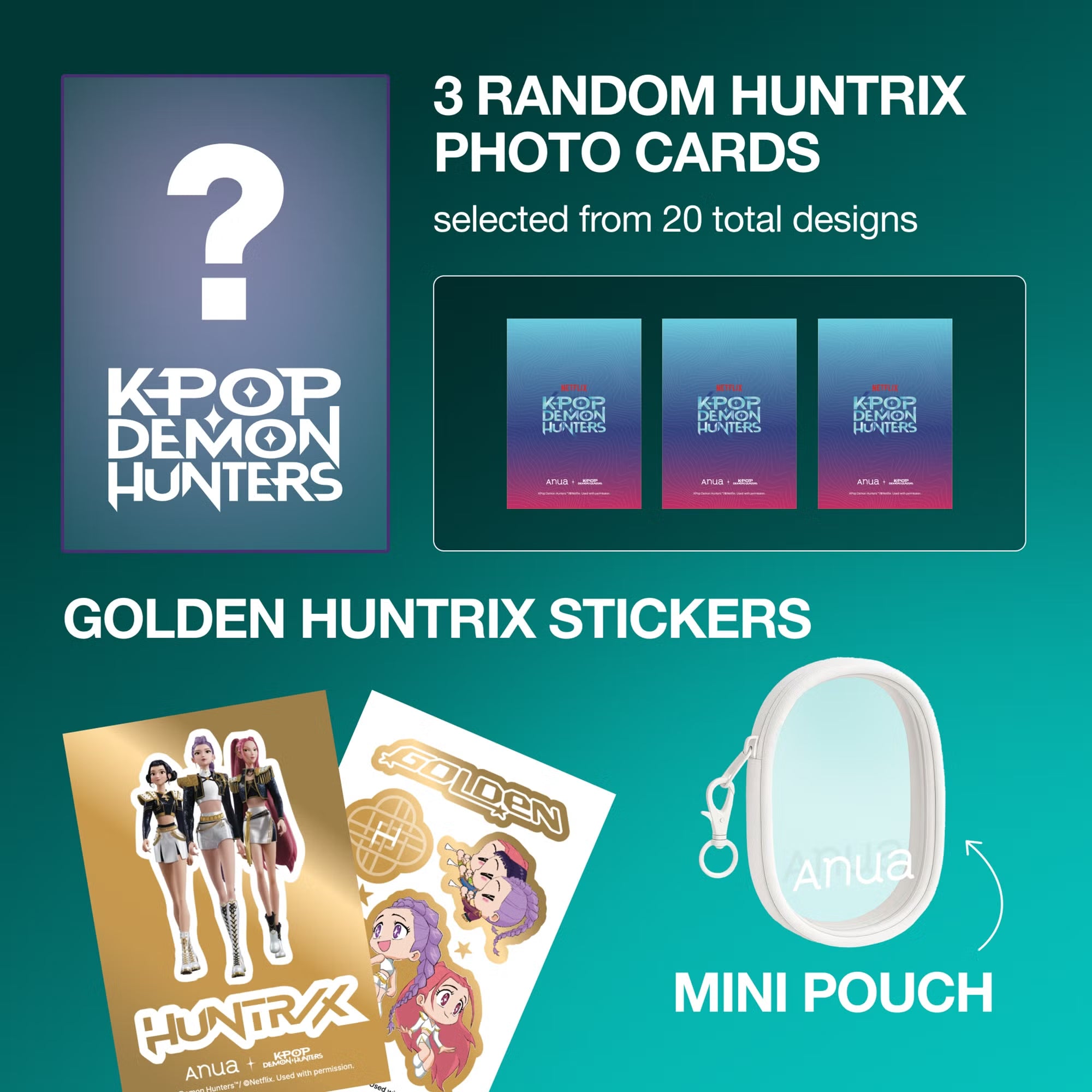 ANUA K-Pop Demon Hunters PDRN Glow Discovery Set 🩵