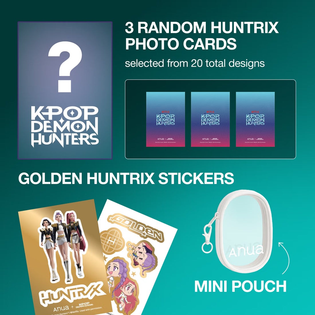 ANUA K-Pop Demon Hunters PDRN Glow Discovery Set 🩵