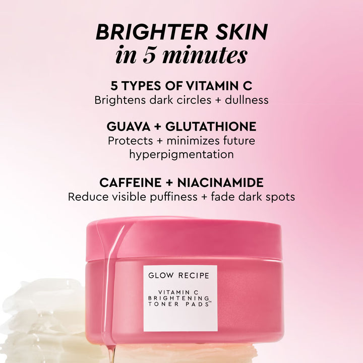 GLOW RECIPE   
Glow Recipe Toner Pad Kit 🤍