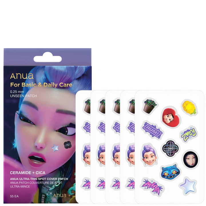 ANUA   
KPop Demon Hunters Ultra-Thin Spot Cover Patch 55EA 💓