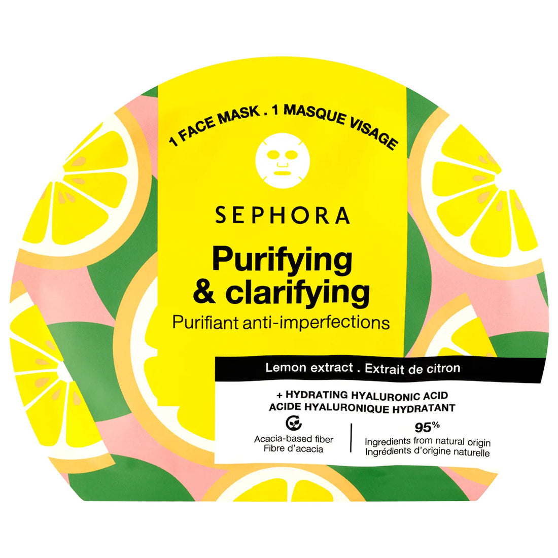 SEPHORA COLLECTION   
Hydrating Hyaluronic Acid Face Masks (Lemon) 💛✔️