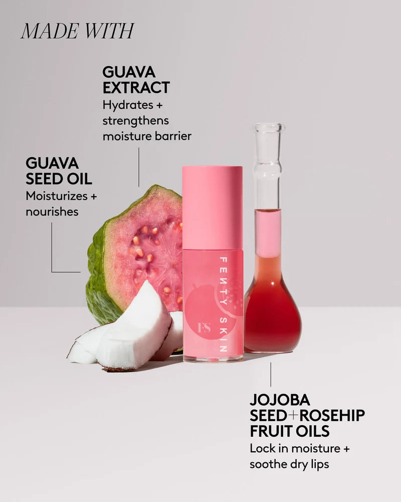 Fenty Beauty by Rihanna    
Fenty Treatz Hydrating + Strengthening Lip Oil (no box) 🩷✔️