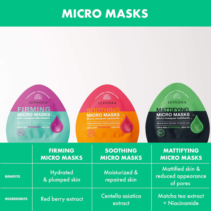 SEPHORA COLLECTION   
Firming Eye & Face Micro Mask 🩵✔️