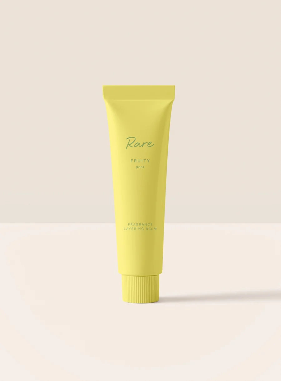 Rare beauty   
Fragrance Layering Balm – Fruity Pear 💛