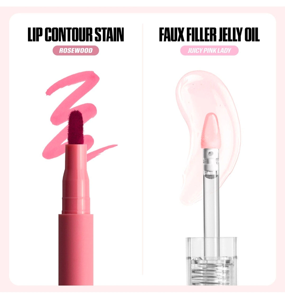 HUDA BEAUTY
Kiss Me Rosy Pink Lip Duo 💋 ❤️