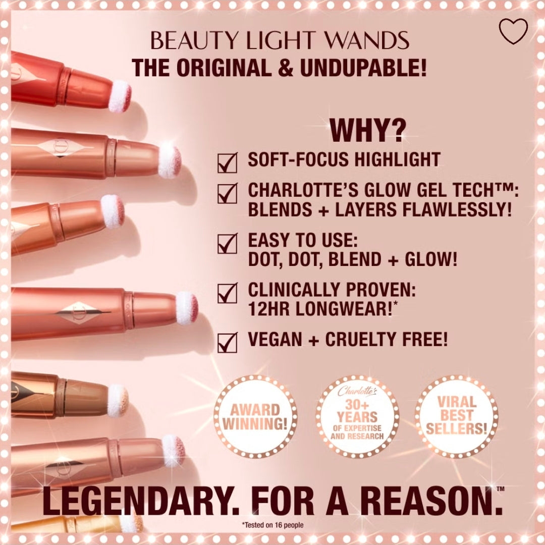 Charlotte Tilbury Beauty Light Wands Highlighter 
GOLDGASM ❤️