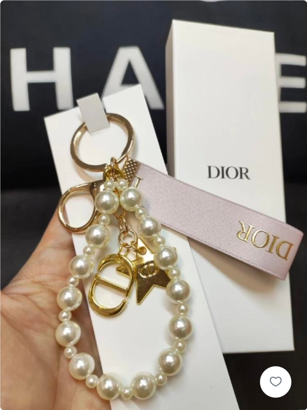 Christian Dior  
Key Ring Bag Charm 🤍