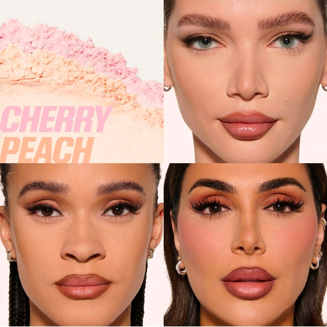 HUDA BEAUTY 
Easy Bake Duo Loose Powder Cherry Peach 🩷
