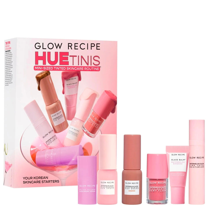 Glow Recipe HUETinis mini-sized tinted skincare routine Set ♥️