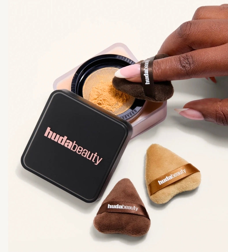 HUDA BEAUTY MINI PUFFS POWDER PUFF TRIO 🤎