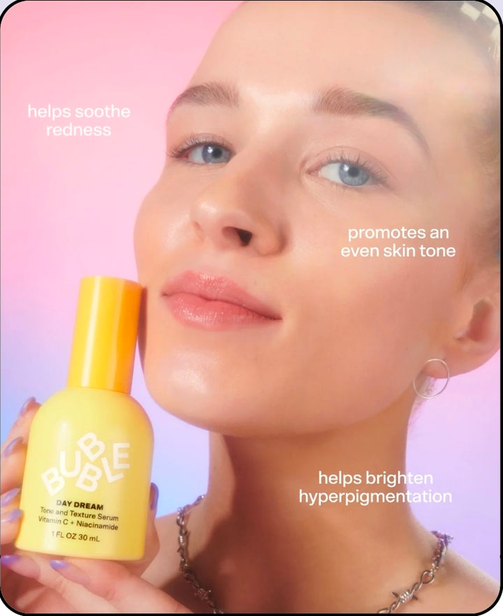 Bubble Day Dream
Tone and Texture Serum ♥️