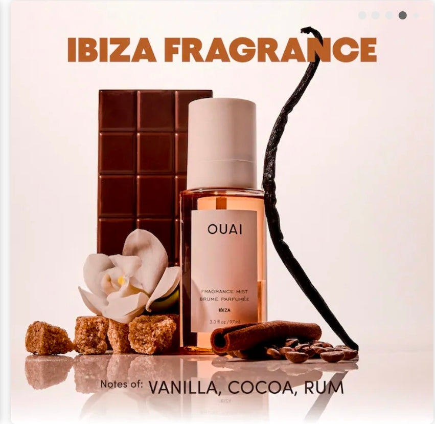 OUAI
Mini St. Barts, Ibiza, Santorini & Melrose Hair & Body Mist Set 🩷