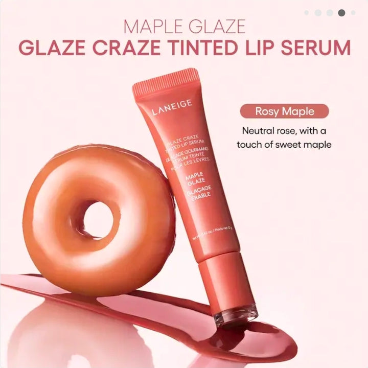 Laneige Maple Glaze - Rosy Maple Glaze Craze Tinted Polypeptide Lip Serum Treatment ♥️
