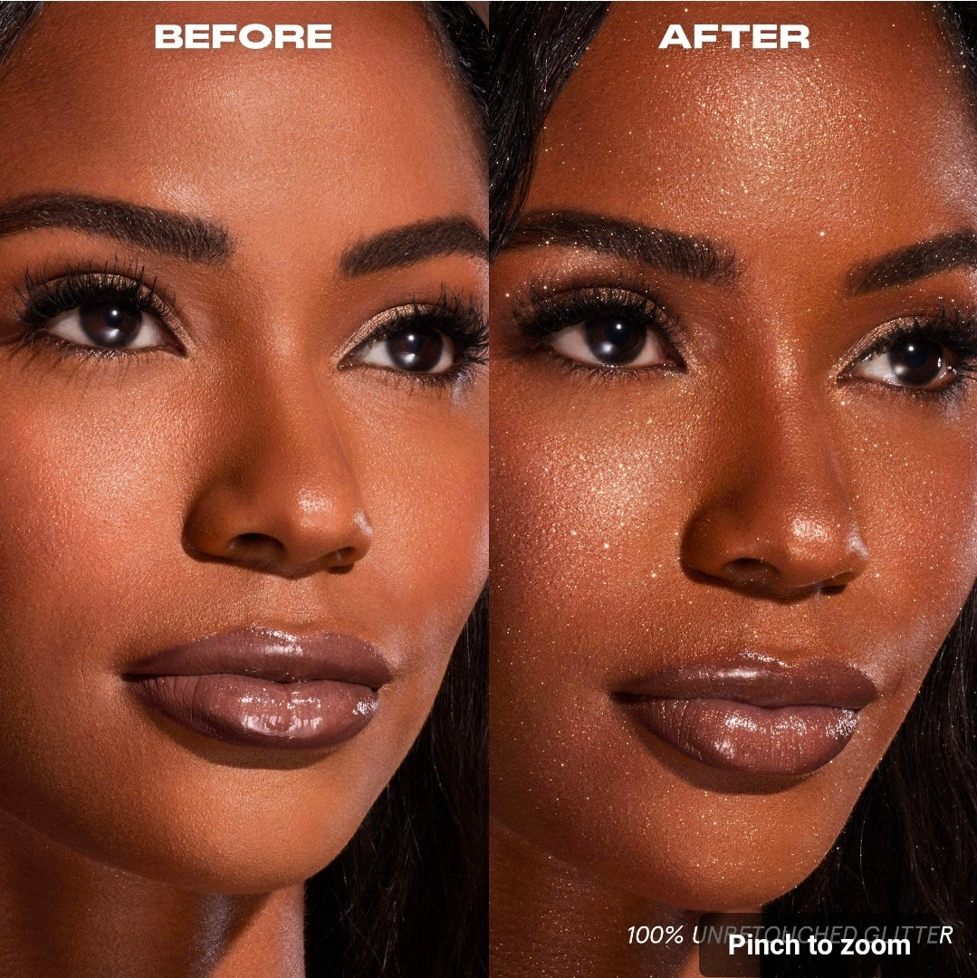 ONE/SIZE
On 'Til Dawn Waterproof Glitter Setting Spray - Brown Sugar 🤎