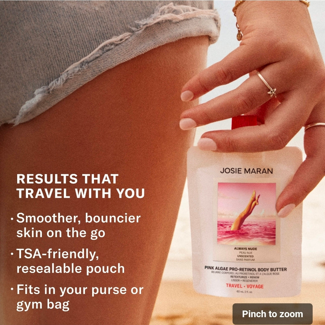 JOSIE MARAN     
Pink Algae Pro-Retinol Body Butter Travel ♥️