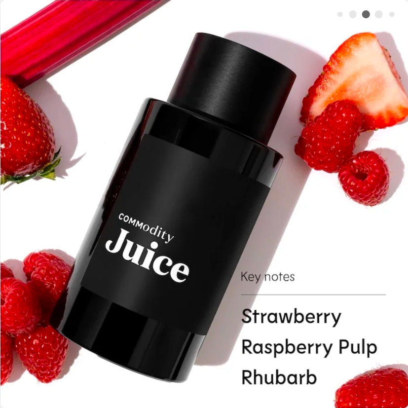 Commodity 
Juice Expressive Eau de Parfum with Raspberry Pulp & Rhubarb     
🖤🖤