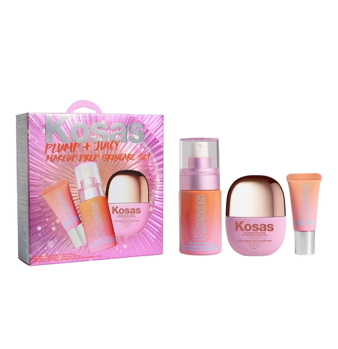 Kosas
Plump + Juicy Makeup Prep Skincare Set ❤️
