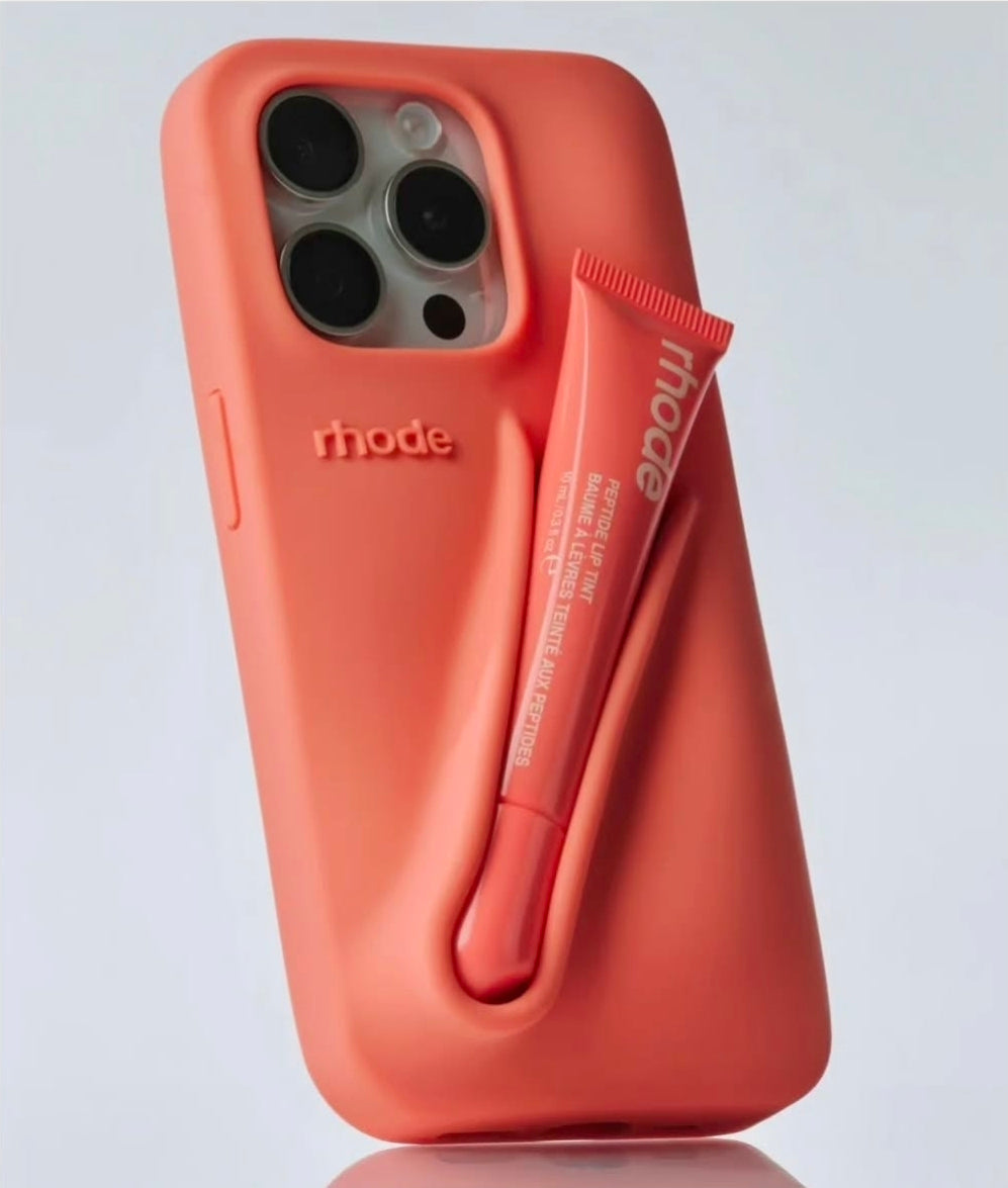Rhode Iphone Peach Pit Lip case ❤️