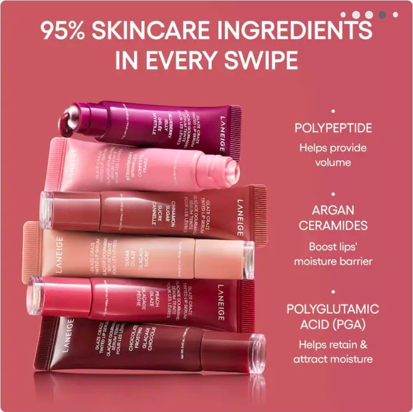 Laneige Blueberry Jelly - Vibrant Purple Glaze Craze Tinted Polypeptide Lip Serum Treatment ♥️