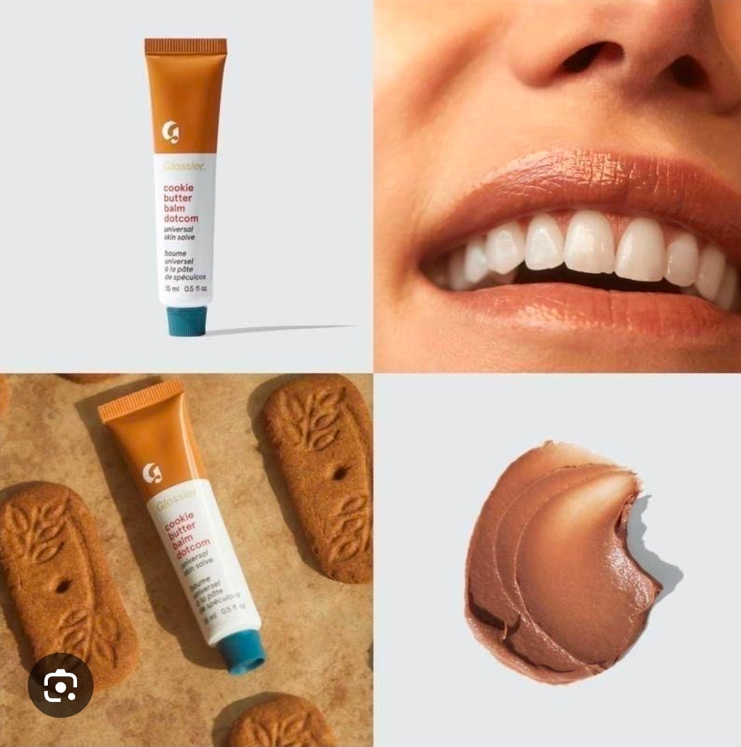 Glossier 
Cookie Butter Balm Dotcom ❤️
