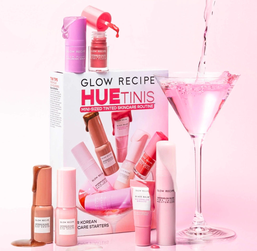 Glow Recipe HUETinis mini-sized tinted skincare routine Set ♥️