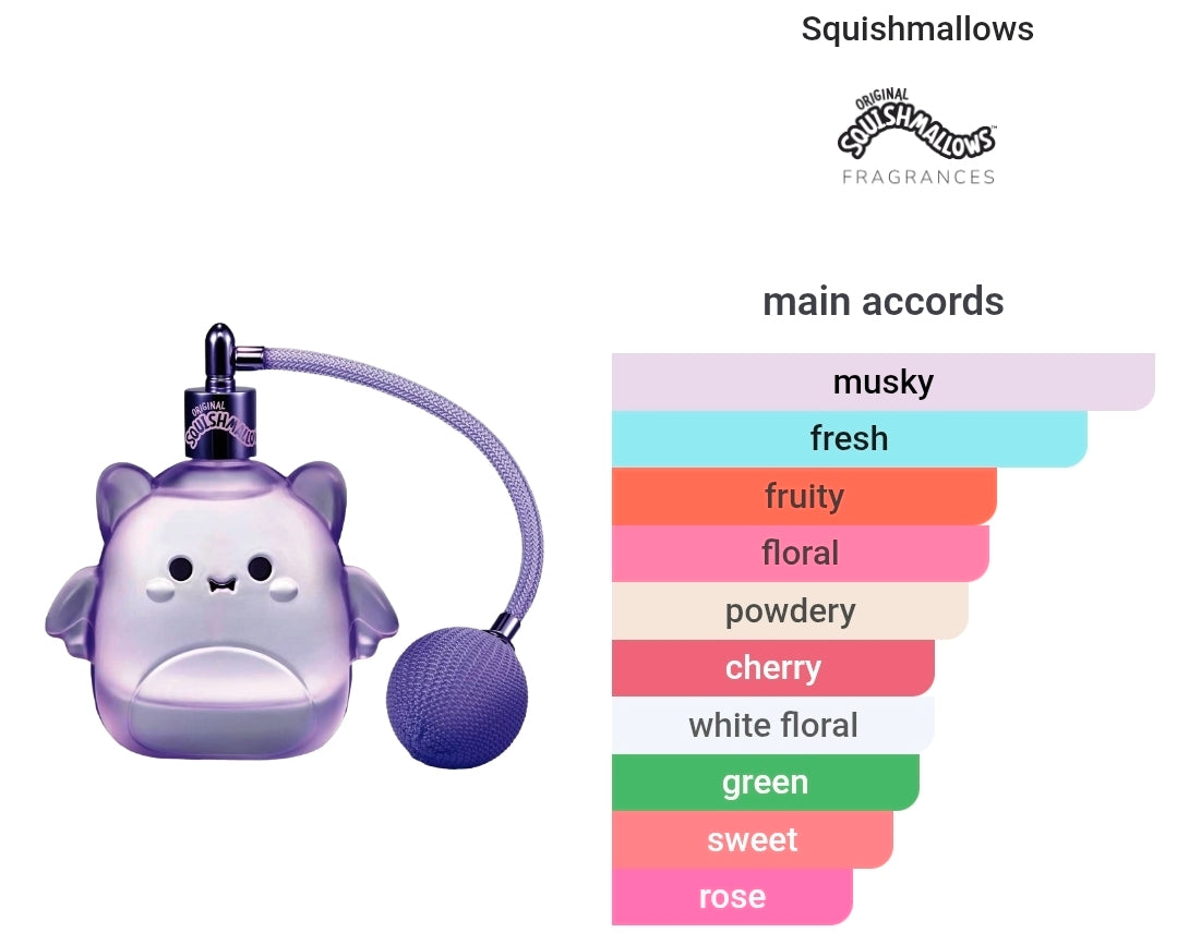 SQUISHMALLOWS FRAGRANCES 
3-Piece Coffret Set 💜🩷💛