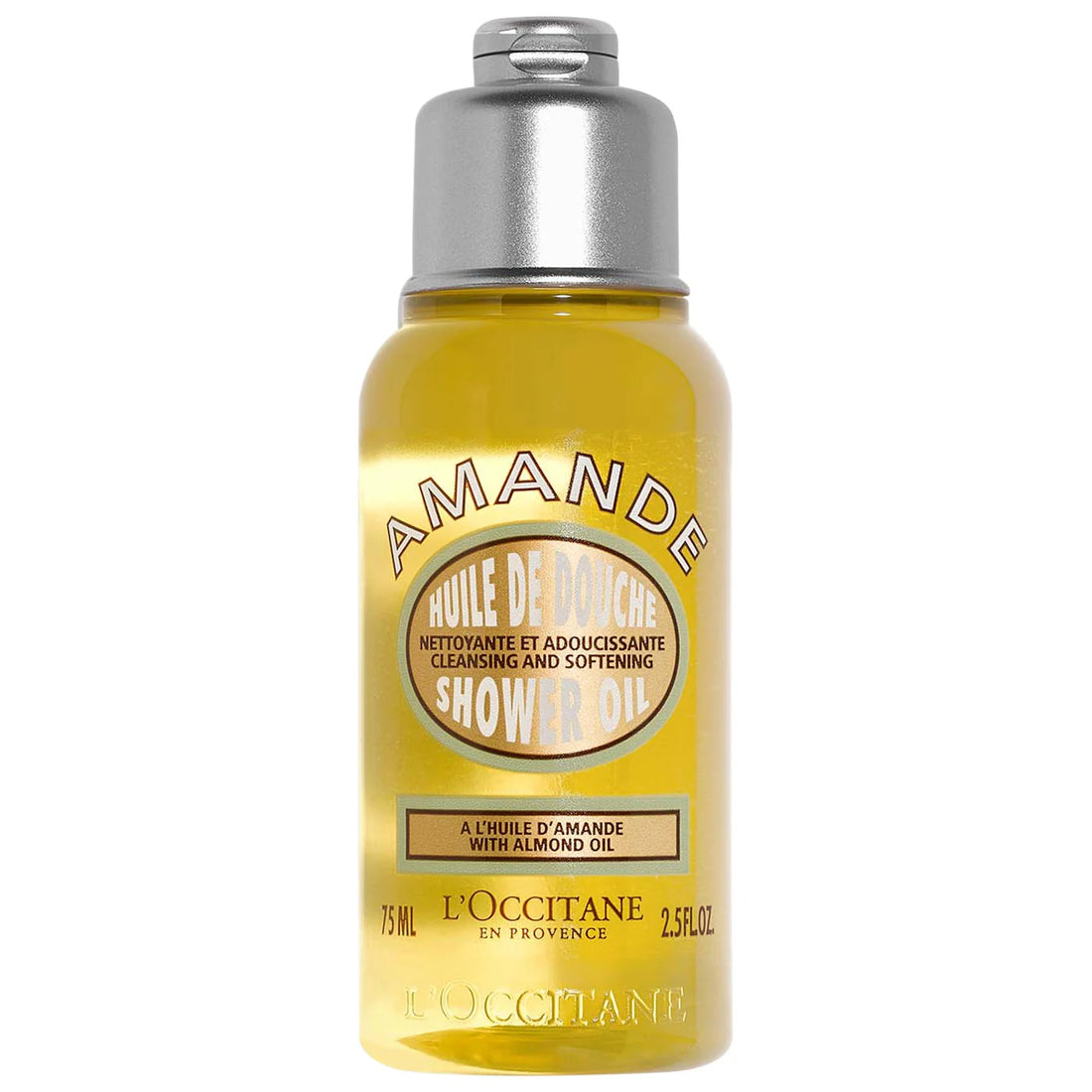 L'Occitane   
Cleansing And Softening Shower Bath Oil With Almond Oil Mini ♥️