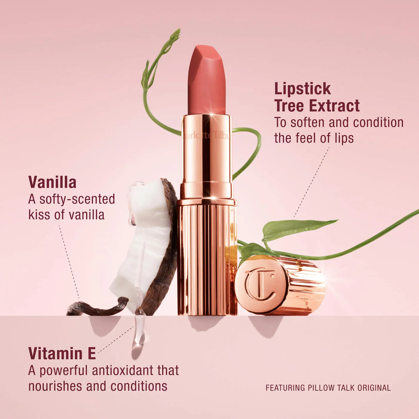 Charlotte Tilbury     
Matte Revolution Hydrating Lipstick - Pillow Talk Medium 🩷