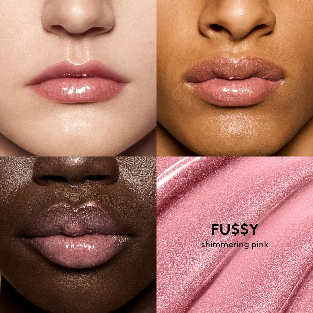 Fenty Beauty        
Mini Gloss Bomb Heat Universal Lip Luminizer + Plumper -  Fu$$y - Shimmering Dusty Pink 🩷