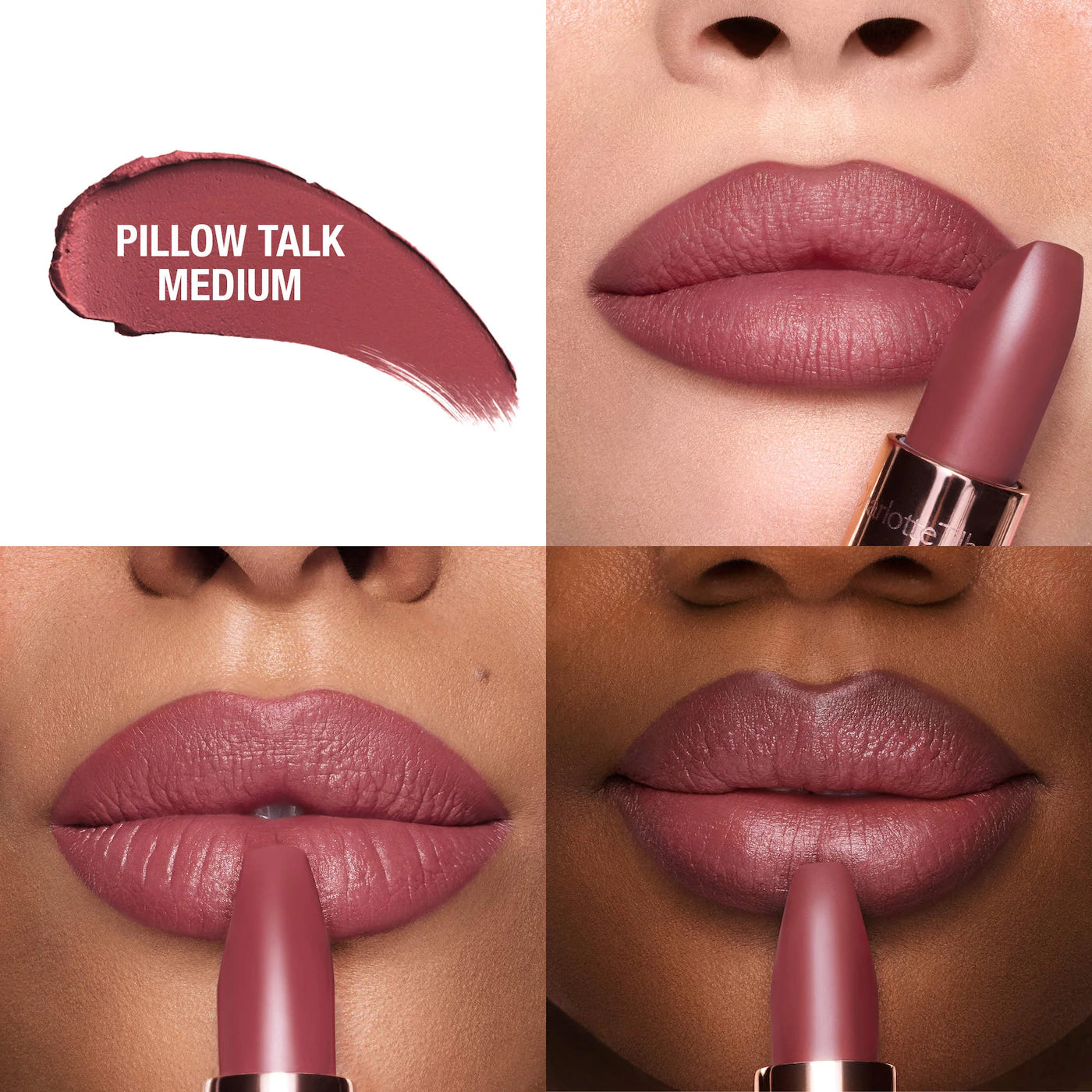 Charlotte Tilbury     
Matte Revolution Hydrating Lipstick - Pillow Talk Medium 🩷