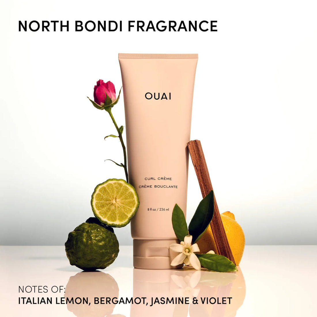OUAI     
Anti-Frizz Curl Styling Cream with North Bondi Fragrance 🤍