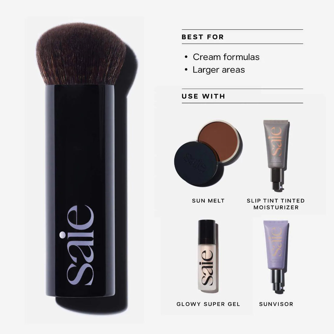 Saie      
The Big Brush For Buffing Foundation 🖤