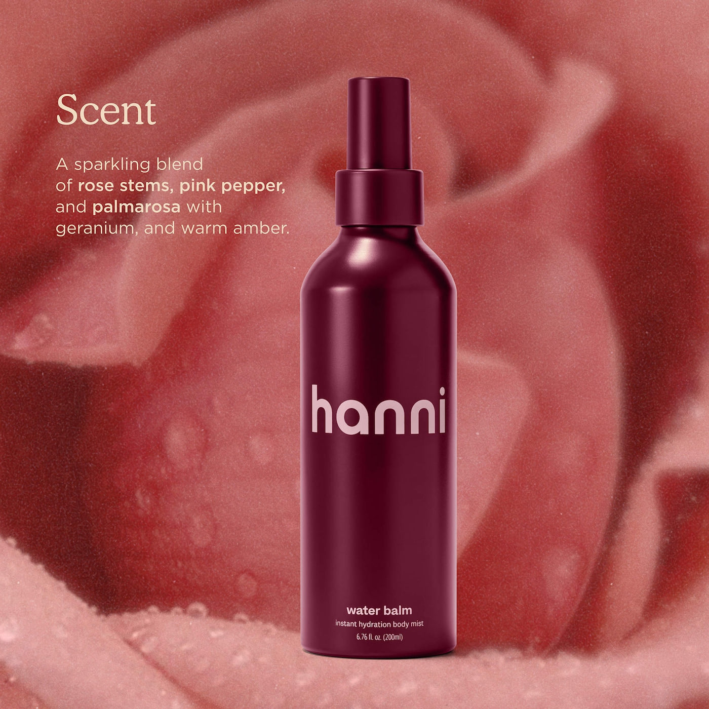 Hanni     
Water Balm Instant Hydration Body Moisturizer Mist 🤎