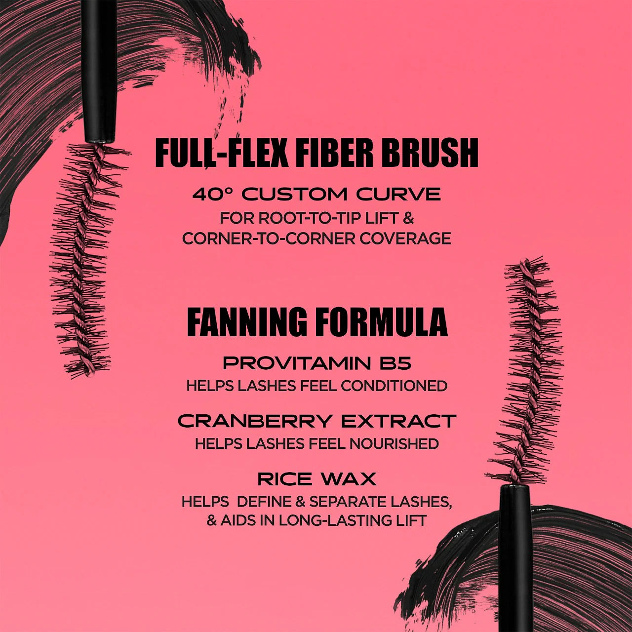Benefit Cosmetics       
Fan Fest Fanning & Volumizing Mascara 🖤