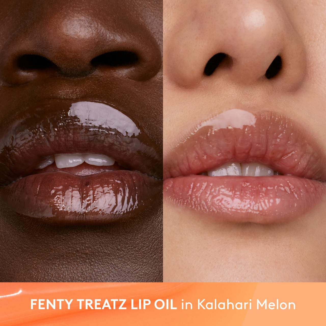 Fenty Beauty     
Fenty Treatz Hydrating + Strengthening Lip Oil 🧡