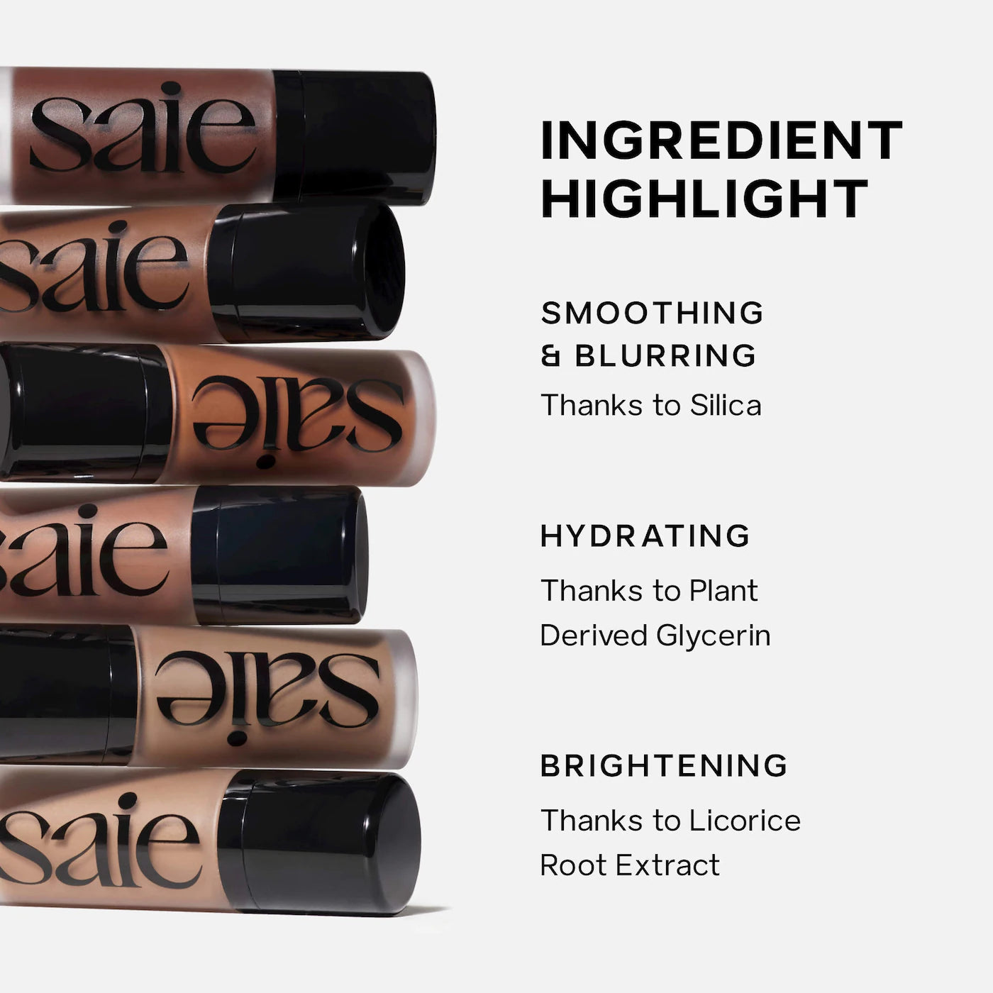Saie        
Dew Bronze Soft-Focus Sculpting Liquid Bronzer - Salt 🤎