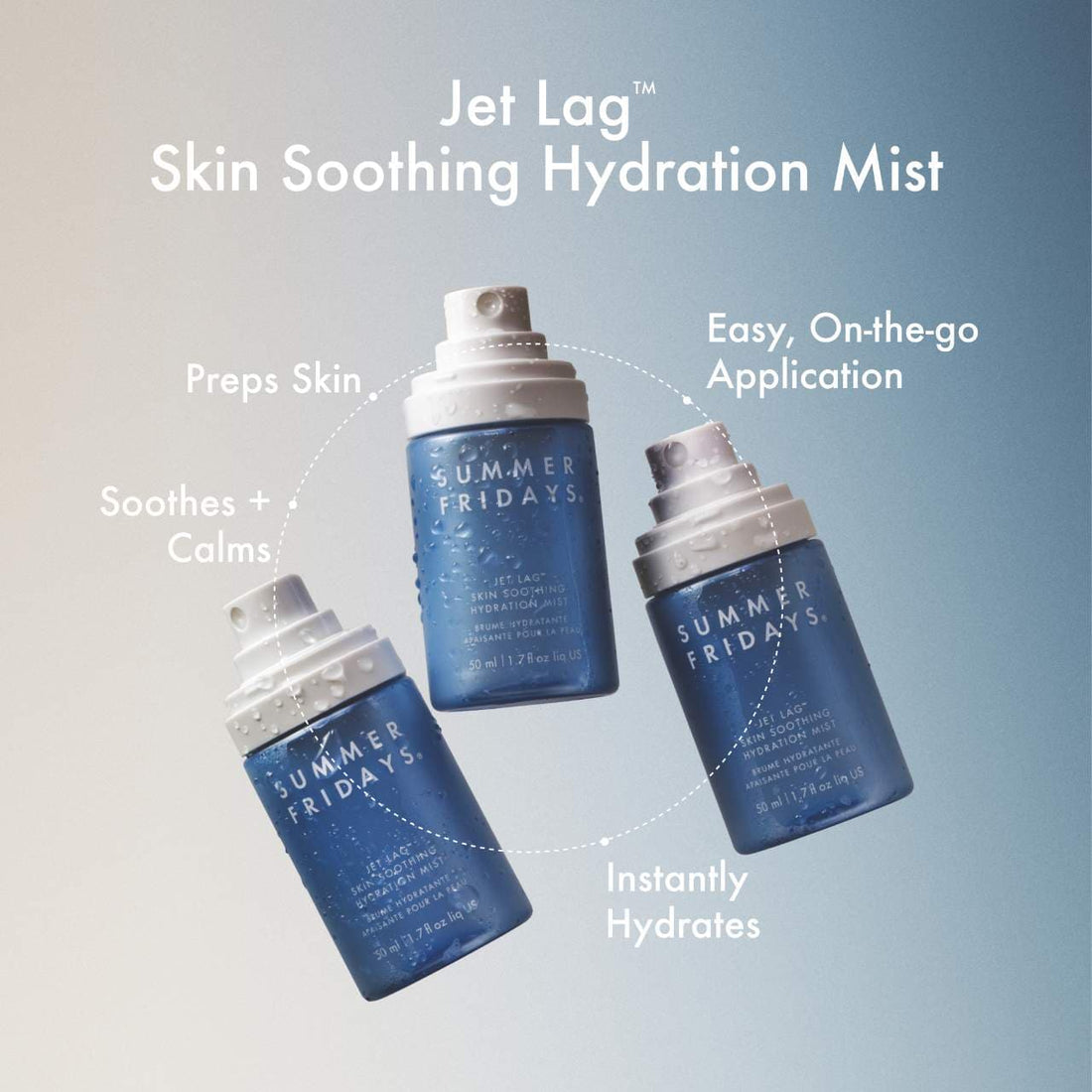 Summer Fridays     
Jet Lag Skin Soothing Hydration Mist 💙
