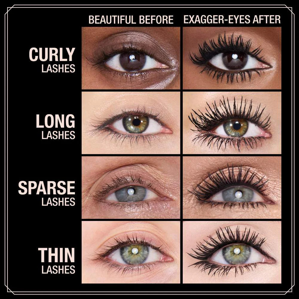 Charlotte Tilbury     
Exagger-eyes Volumizing and Curling Mascara 🖤