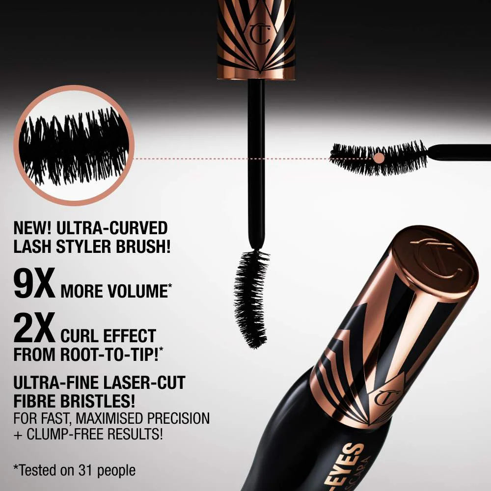 Charlotte Tilbury     
Exagger-eyes Volumizing and Curling Mascara 🖤