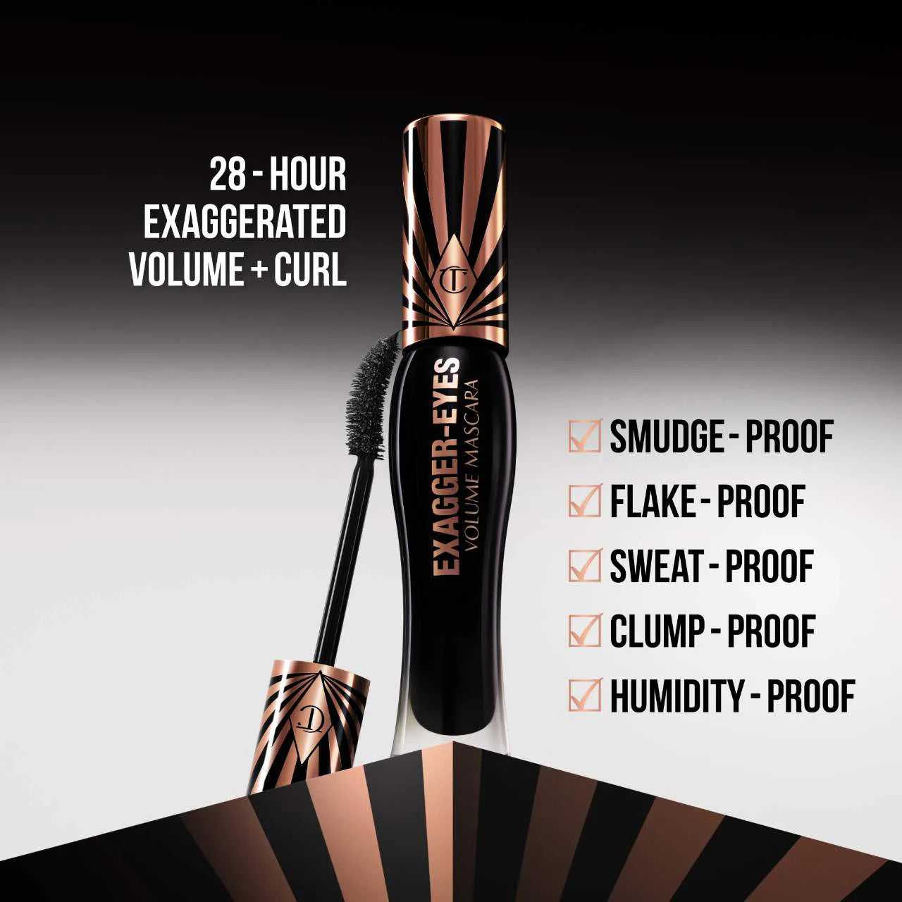 Charlotte Tilbury     
Exagger-eyes Volumizing and Curling Mascara 🖤