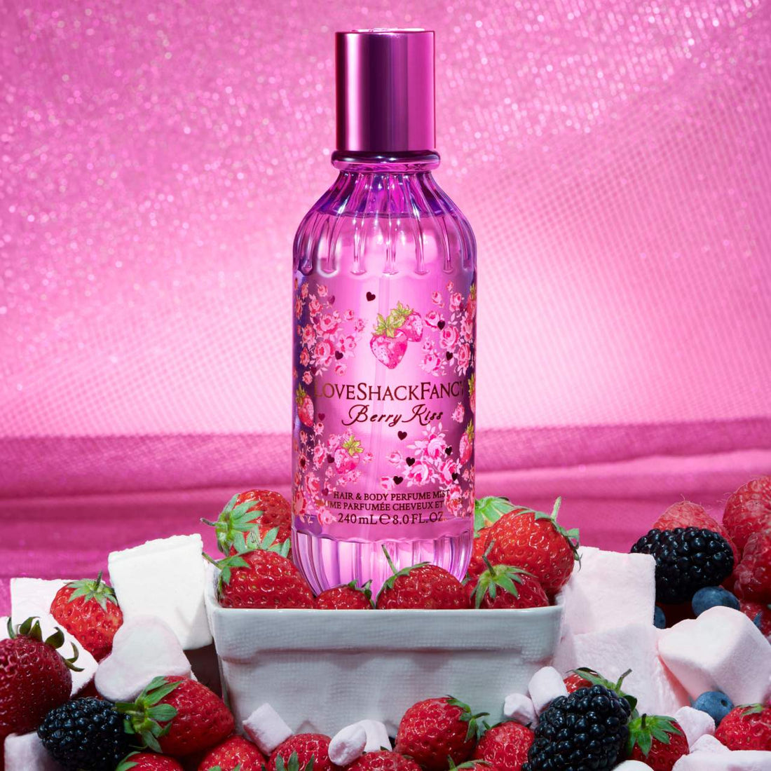 LoveShackFancy       
Berry Kiss Hair & Body Perfume Mist with Marshmallow