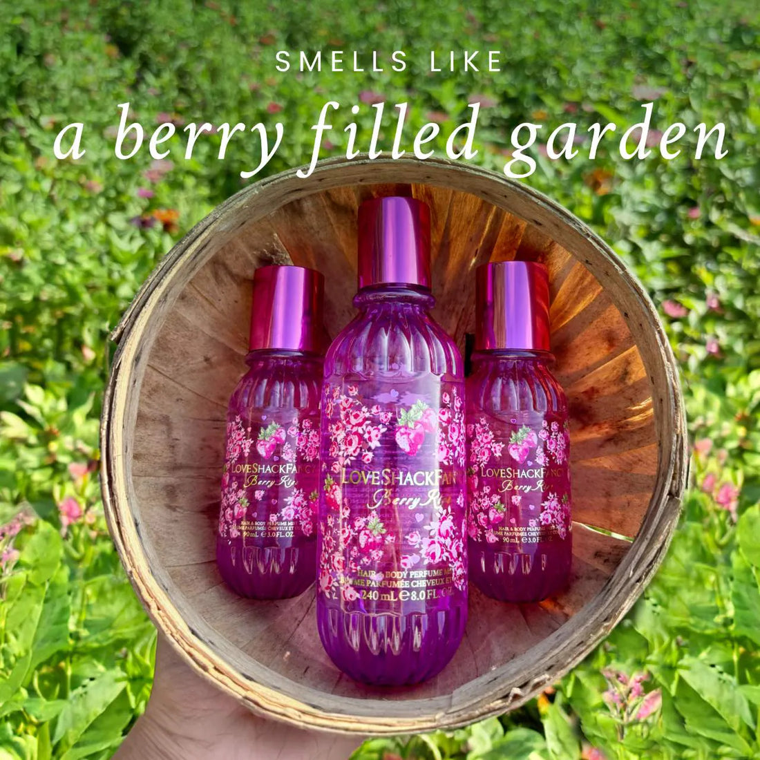 LoveShackFancy       
Berry Kiss Hair & Body Perfume Mist with Marshmallow