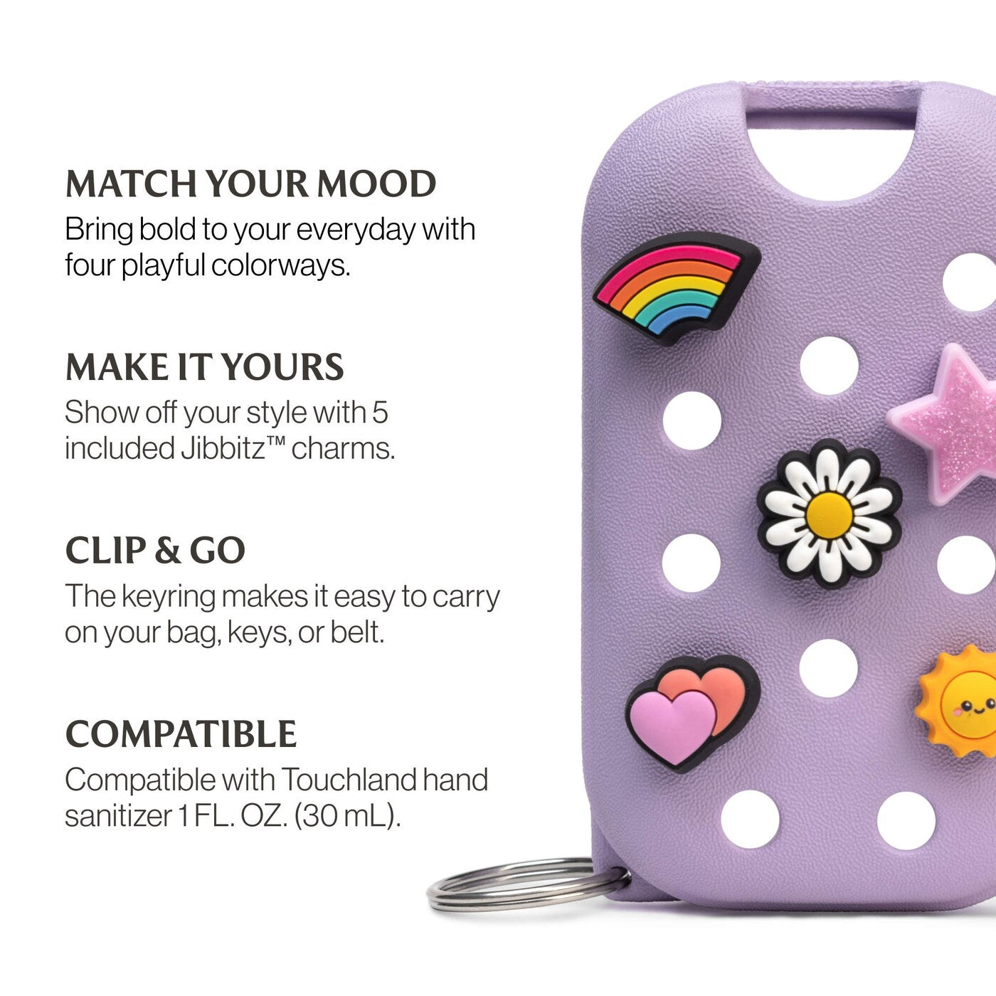 Touchland  Crocs x Touchland Hand Sanitizer Mist Case - Purple